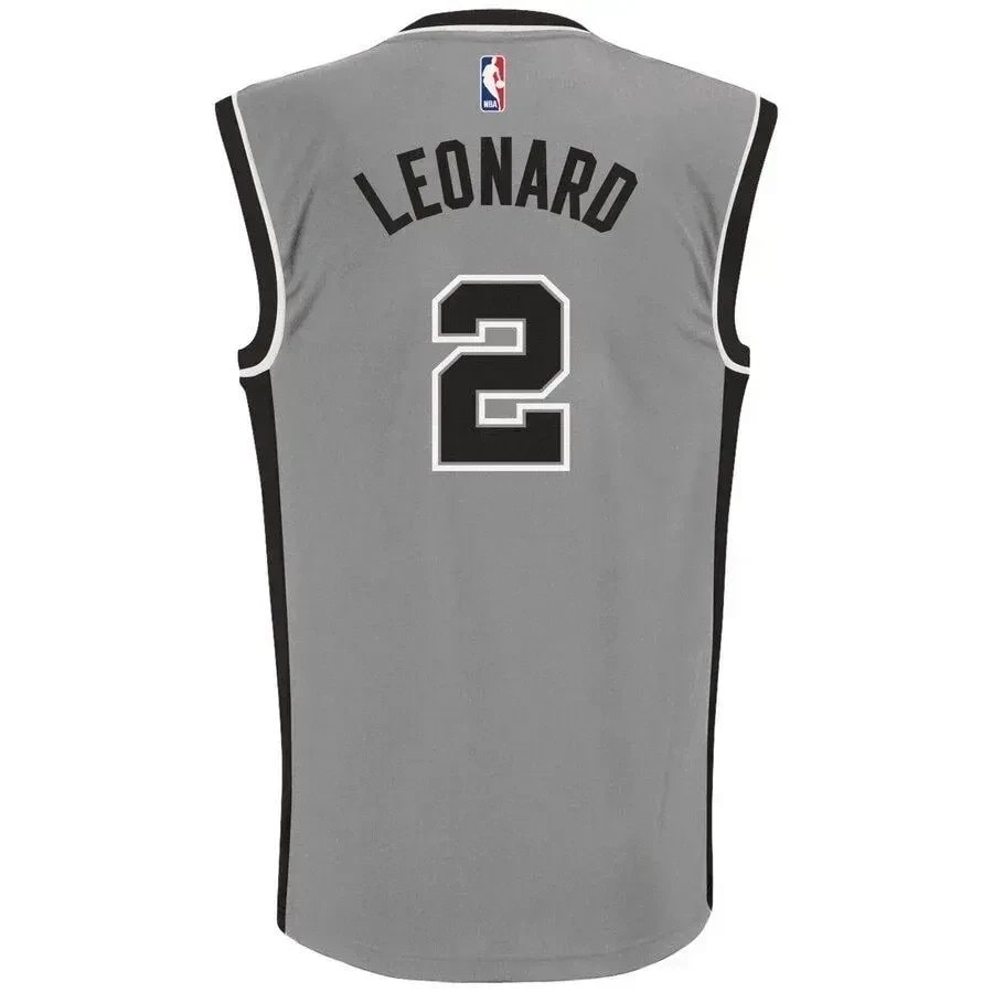 Kawhi Leonard San Antonio Spurs Alternate Gray Jersey Unisex Adult Sizes S-3XL