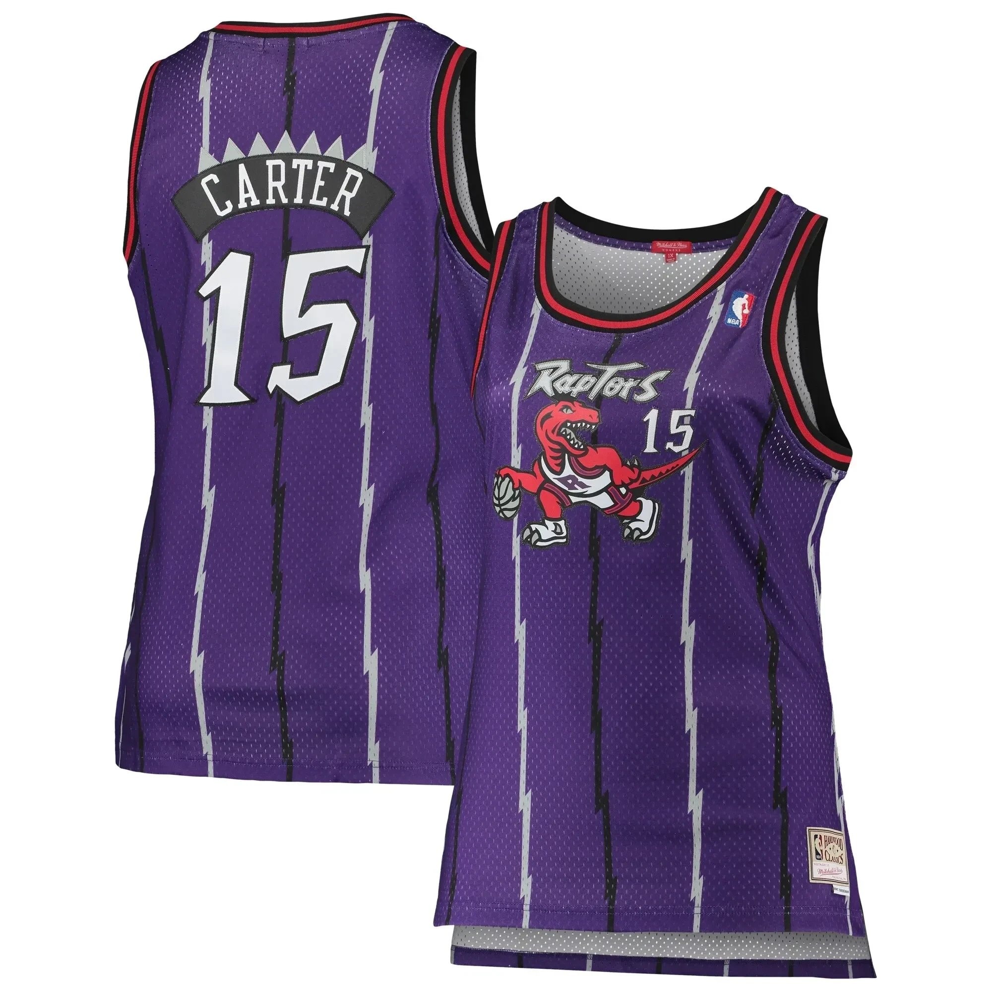 Vince Carter Toronto Raptors Mitchell & Ness Women's Plus Size Swingman Jersey Purple