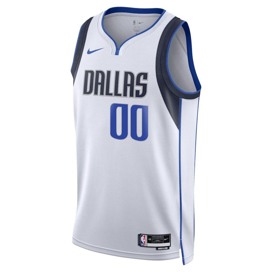 Brandon Williams 00 Dallas Mavericks 2024 Finals Patch Swingman Jersey Association Edition White