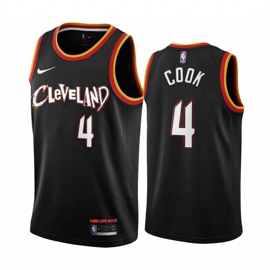 Basketball Team Quinn Cook 4 Black City Edition Jersey