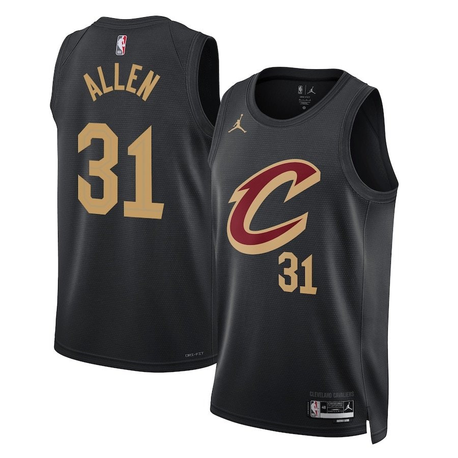 Jarrett Allen 31 Cleveland Cavaliers Unisex Swingman Jersey Statement Edition Black