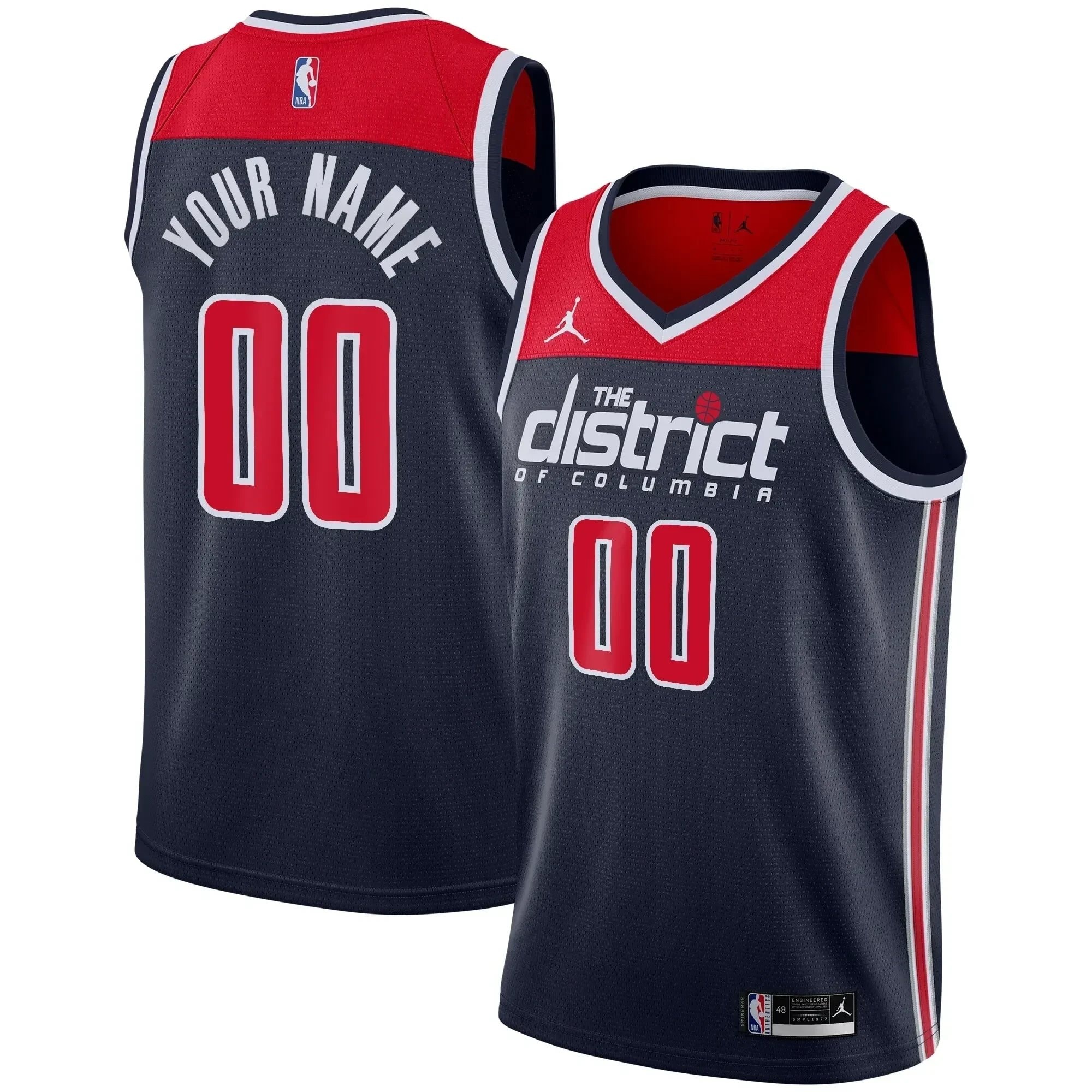 Basketball Team Swingman Custom Jersey - Statement Edition - Navy