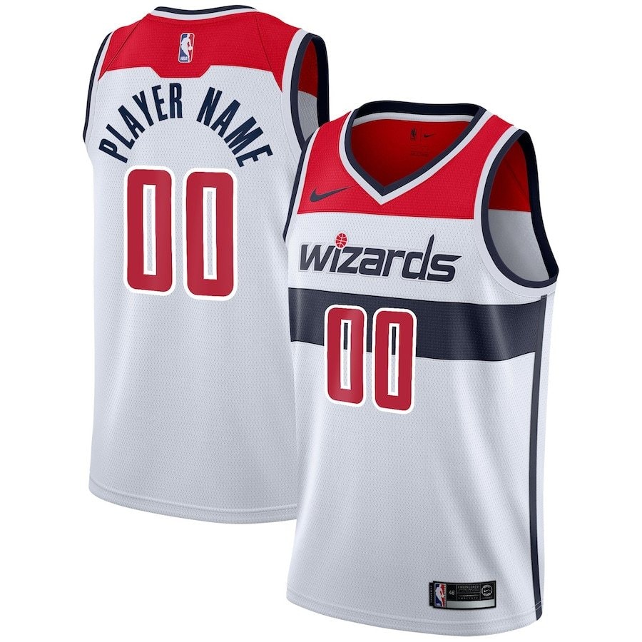 Washington Wizards 2023/24 Association Swingman Custom Jersey Men White