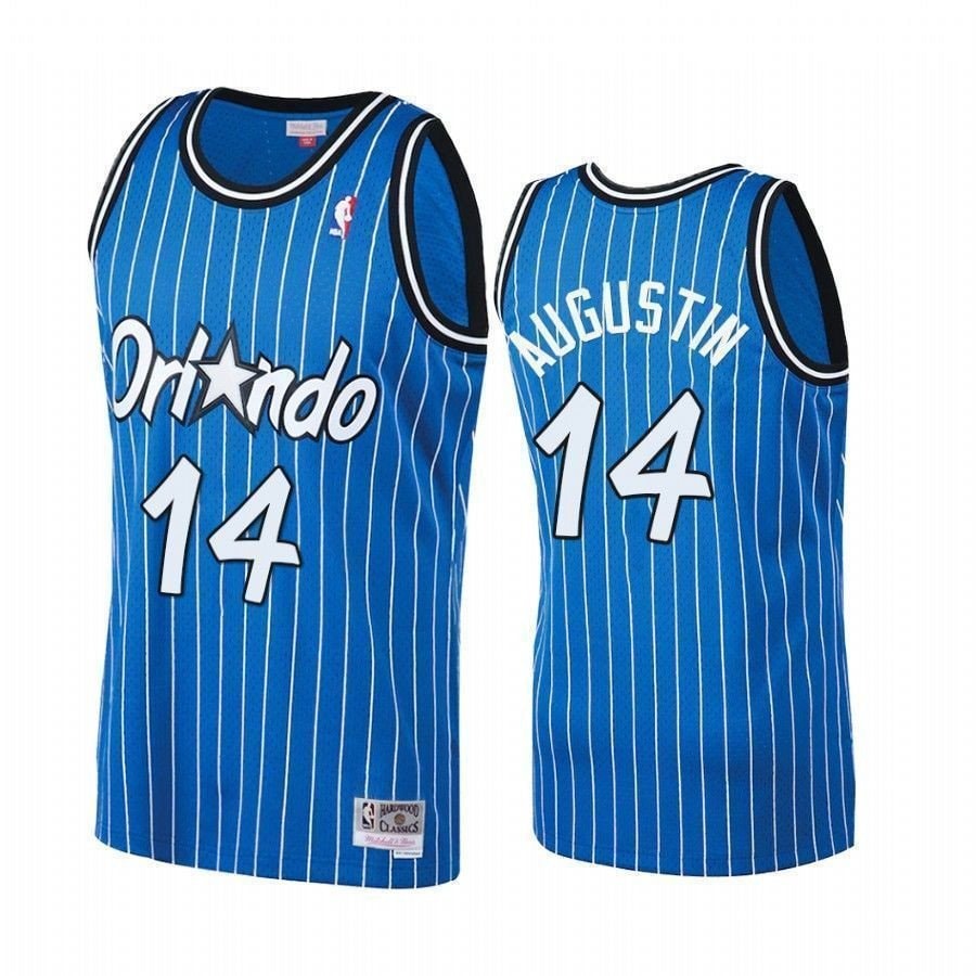 Men's D.J. Augustin 14 Orlando Magic Royal Hardwood Classics Jersey