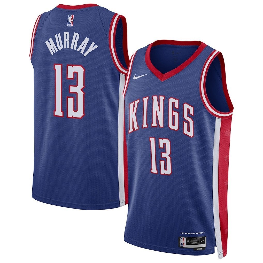 Keegan Murray 13 Sacramento Kings Unisex 2024/25 Swingman Player Jersey City Edition Blue