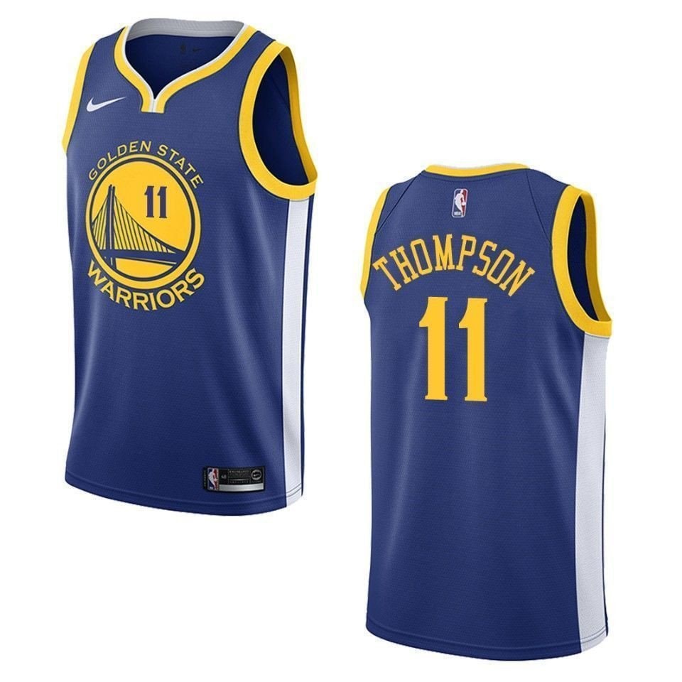 Men's Golden State Warriors Klay Thompson 11 Icon Swingman Jersey Blue