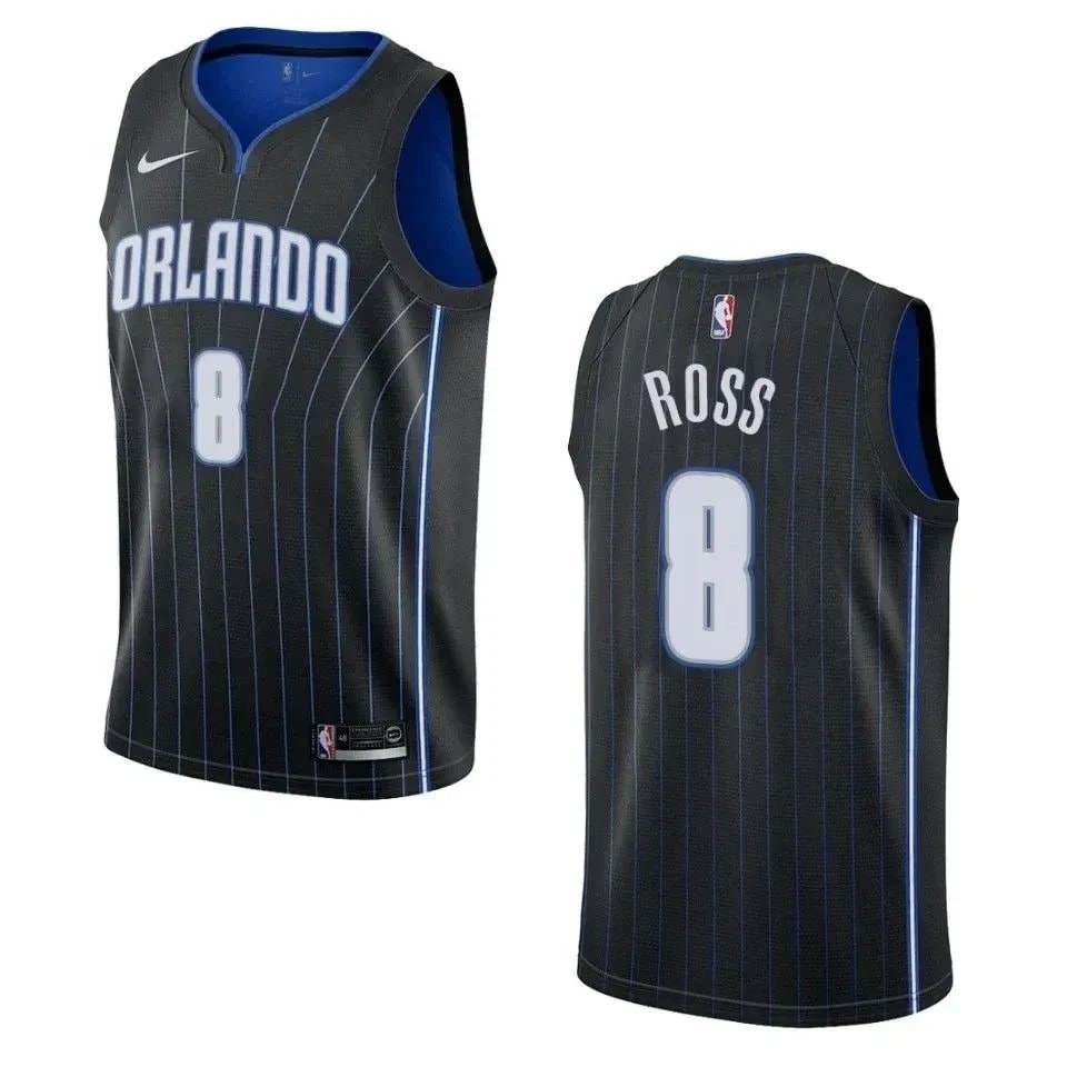 Men's Orlando Magic 8 Terrence Ross Statement Swingman Jersey Black