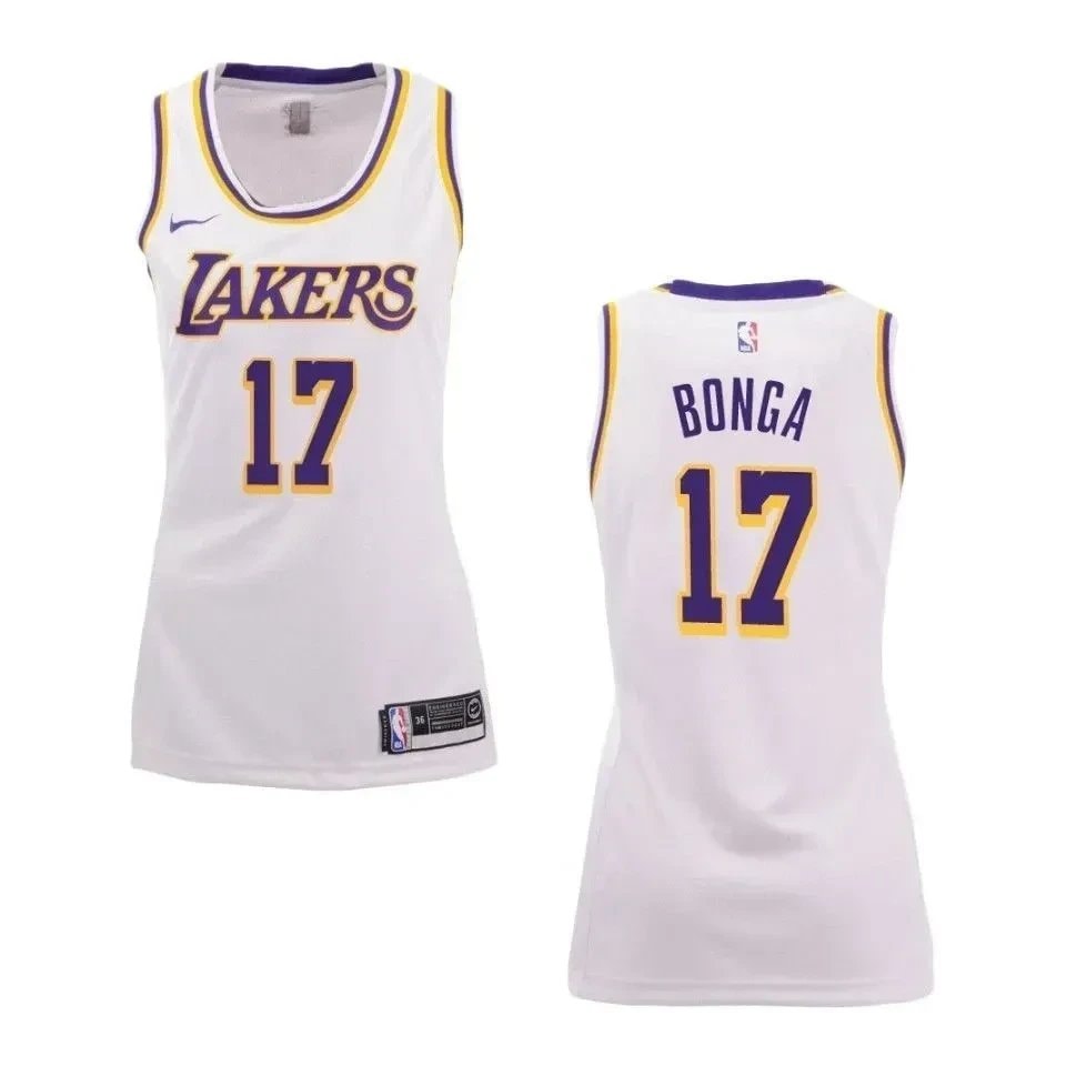 Women's Los Angeles Lakers Isaac Bonga #17 Association Swingman Jersey White
