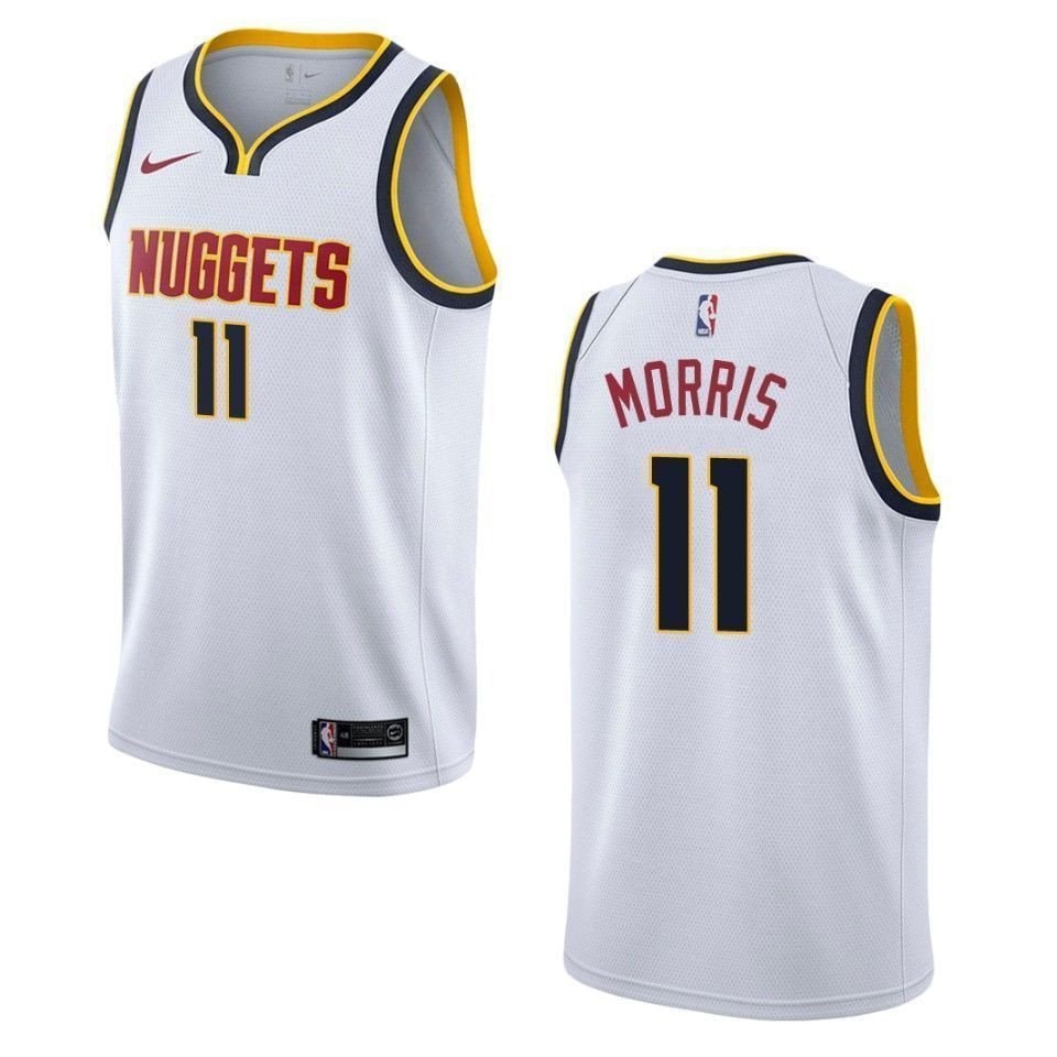 Men's Denver Nuggets Monte Morris #11 Association Swingman Jersey - White