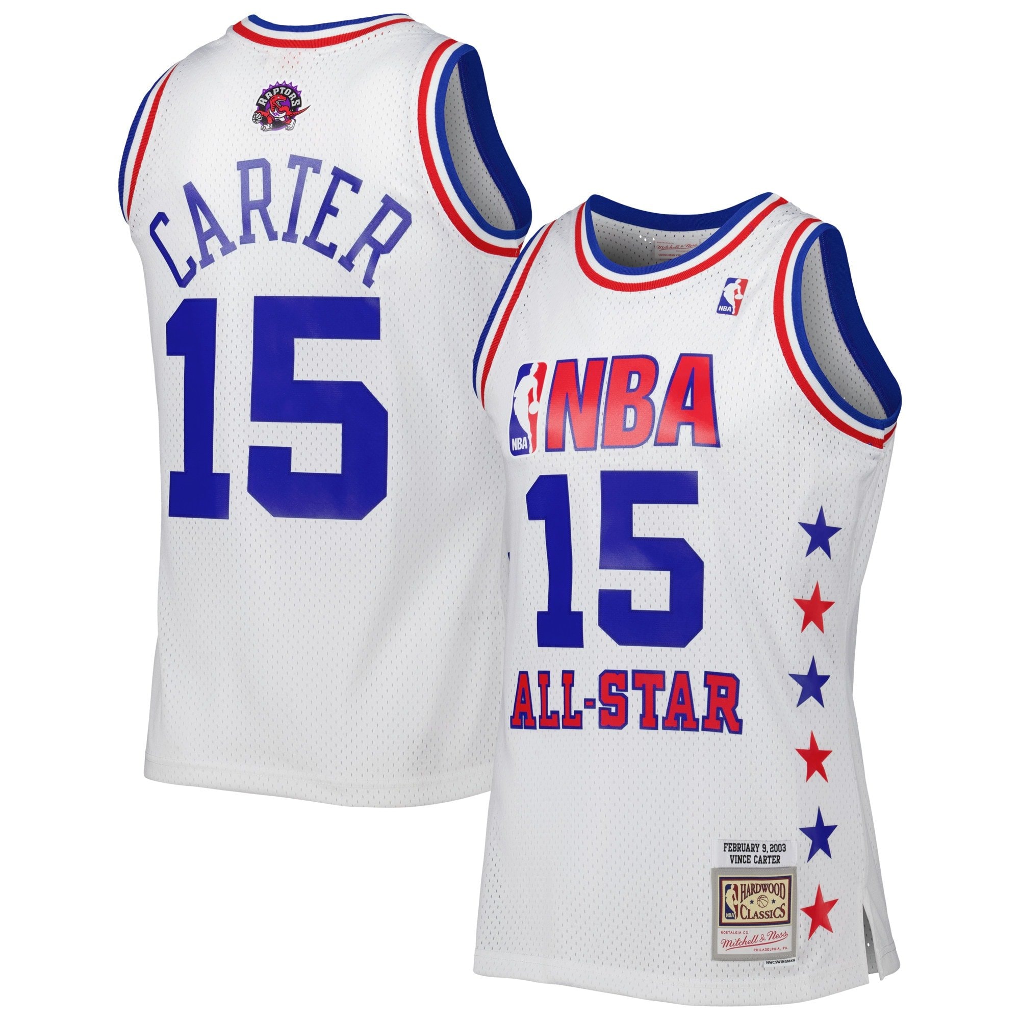 Men's Mitchell & Ness Vince Carter White Eastern Conference 2003 All-Star Game Swingman Jersey