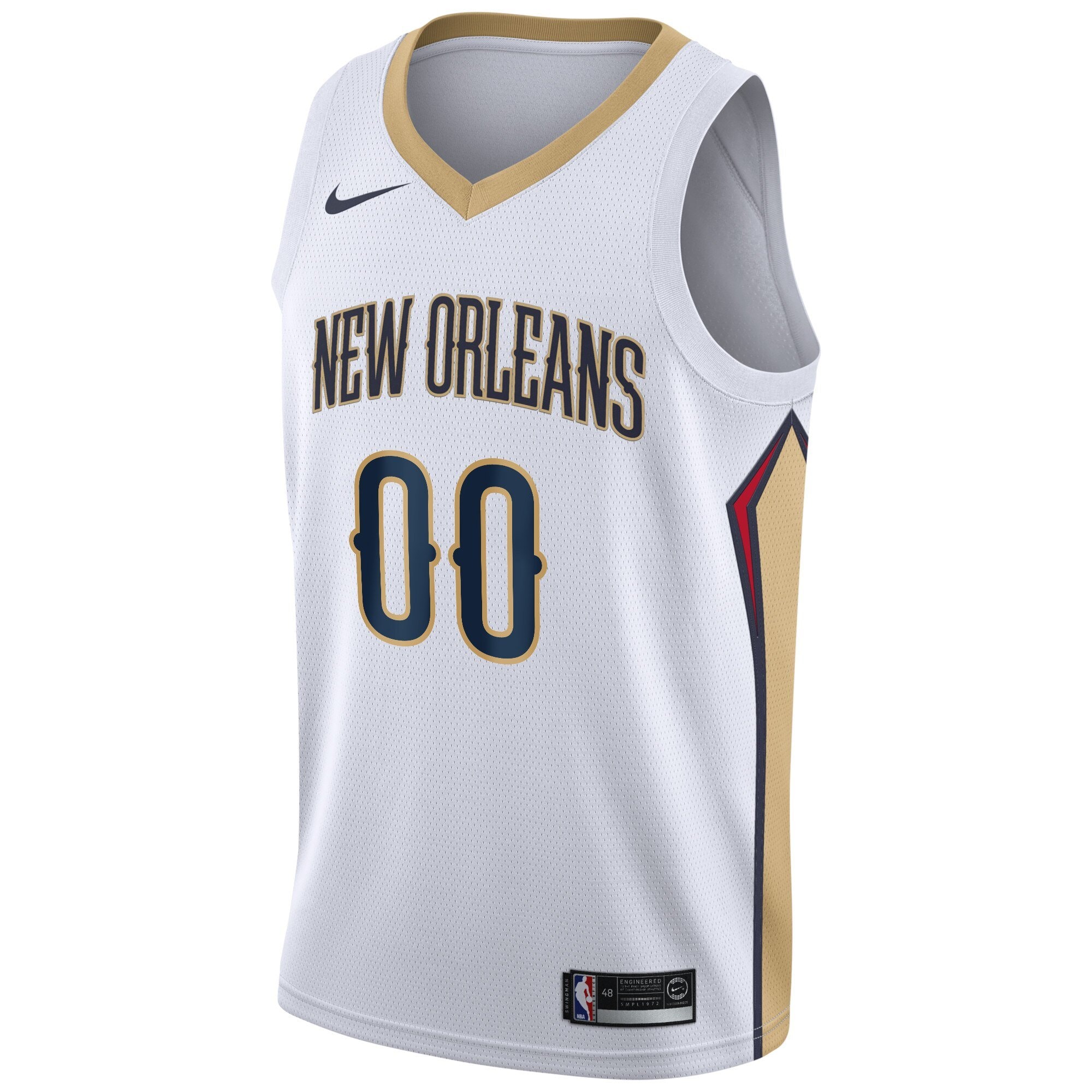 New Orleans Pelicans Association Swingman Custom Jersey Mens Multicolor Sizes S-3XL