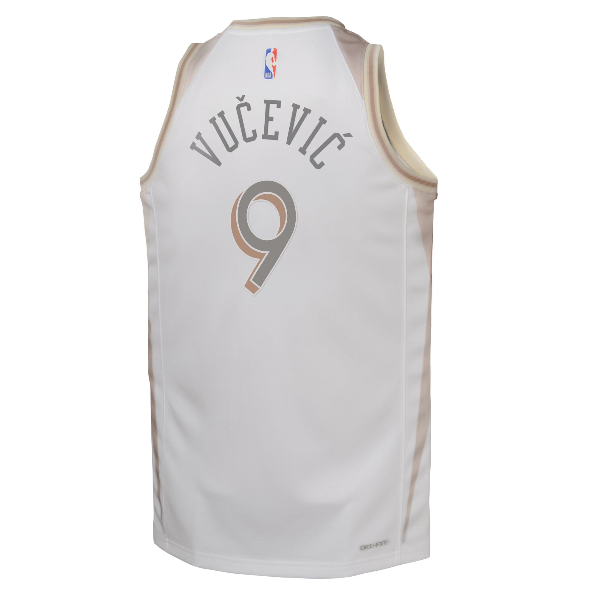 Chicago Bulls 2024 City Edition Swingman Jersey White Nikola Vucevic Youth