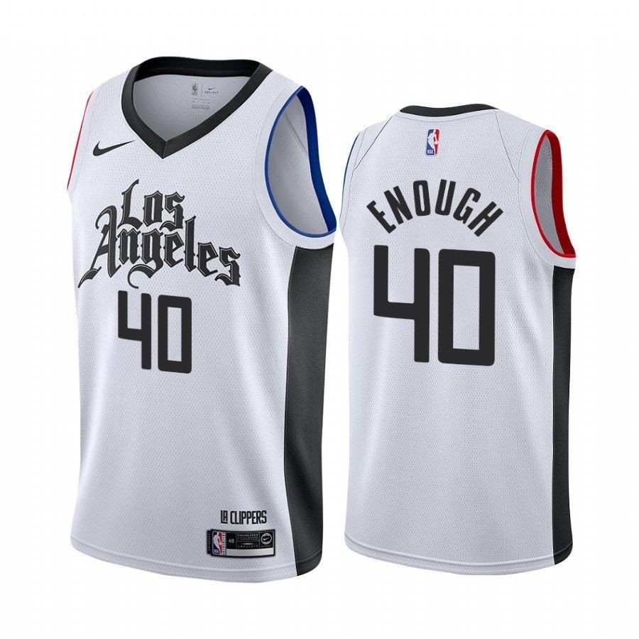 Ivica Zubac Enough Clippers City Edition Unisex Jersey Multicolor