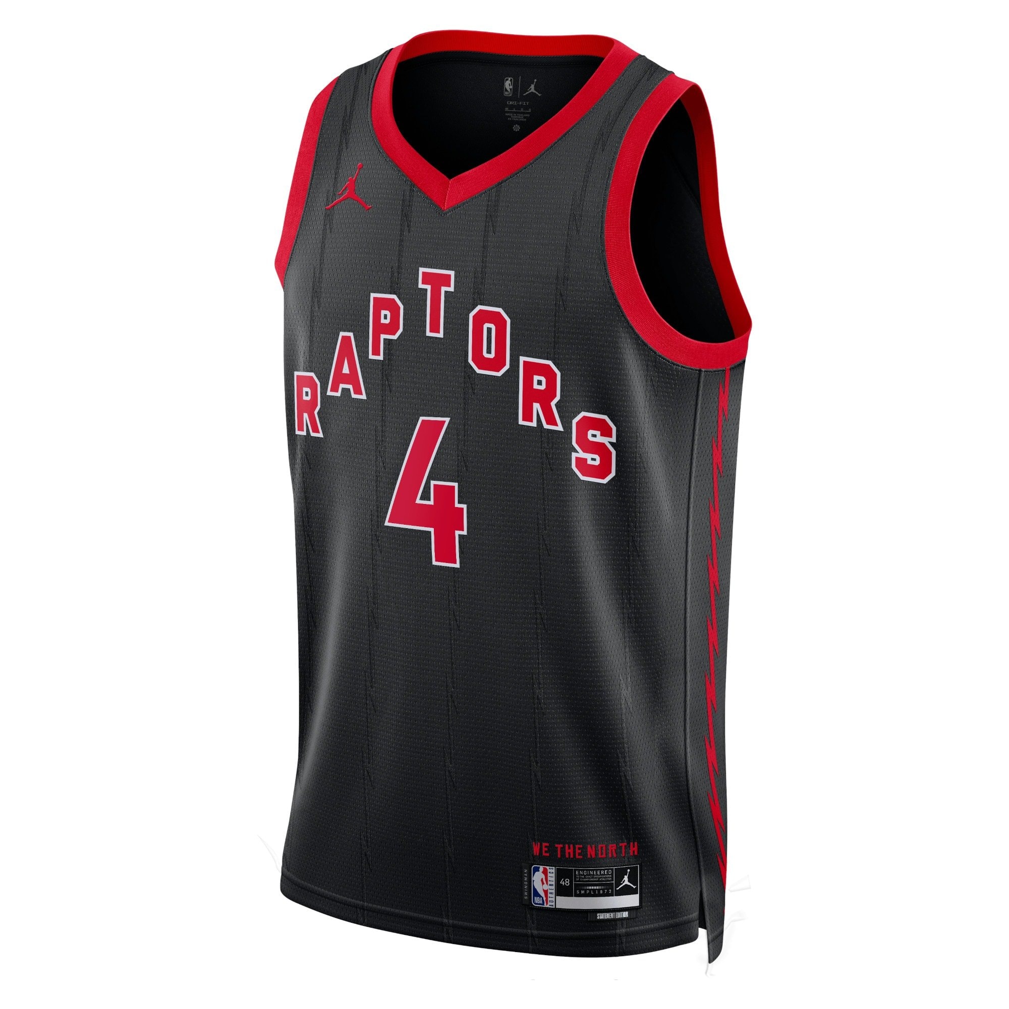 Toronto Raptors Scottie Barnes Statement Edition Swingman Jersey Black Unisex