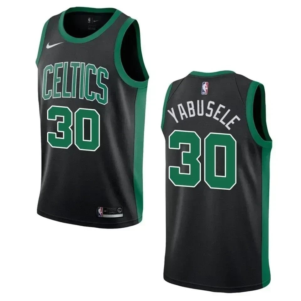 Men's Boston Celtics Guerschon Yabusele #30 Statement Swingman Jersey Black