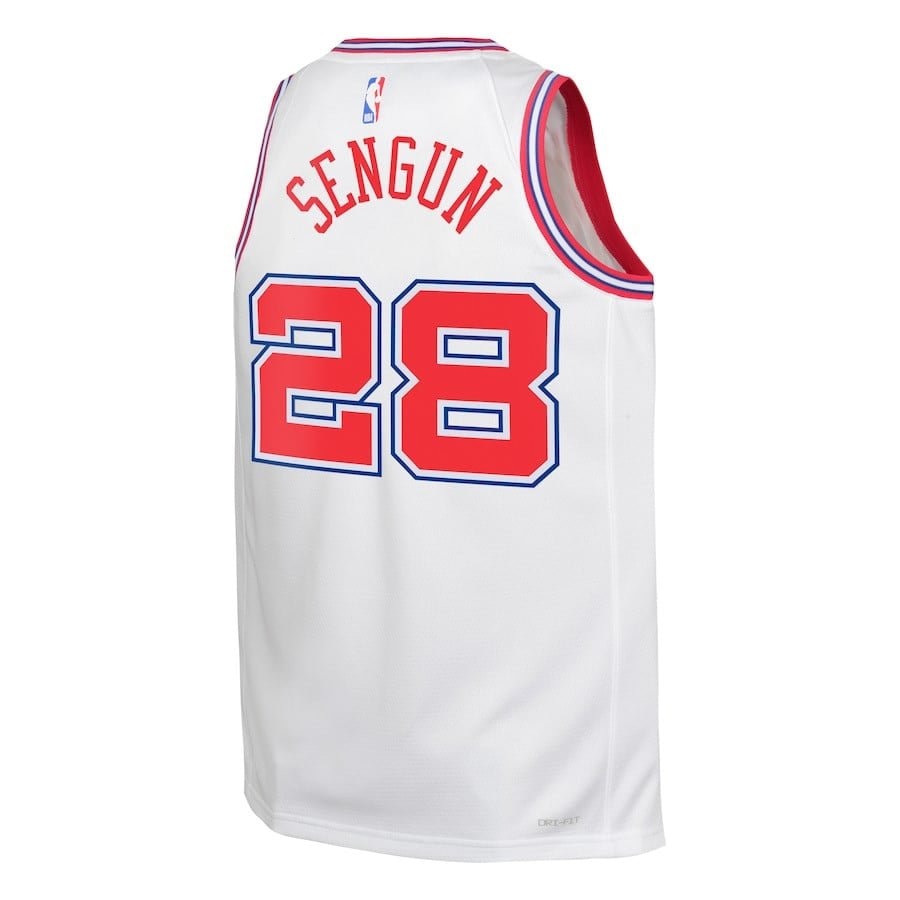 Alperen Sengun 28 Houston Rockets 2023/24 City Edition Swingman Youth Jersey White