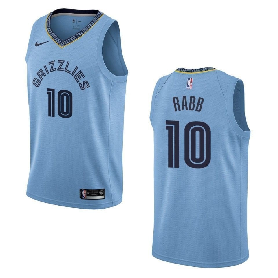 Men's Memphis Grizzlies Ivan Rabb #10 Statement Swingman Jersey Blue