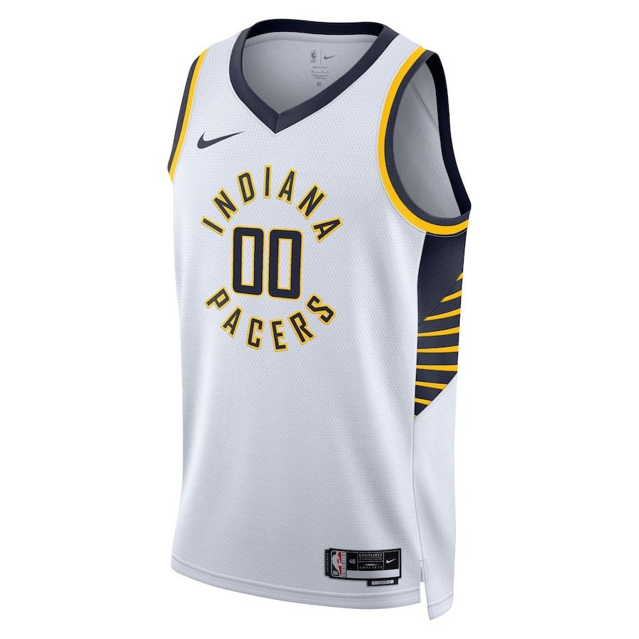 Indiana Pacers 2023/24 Association Swingman Custom Men Jersey White