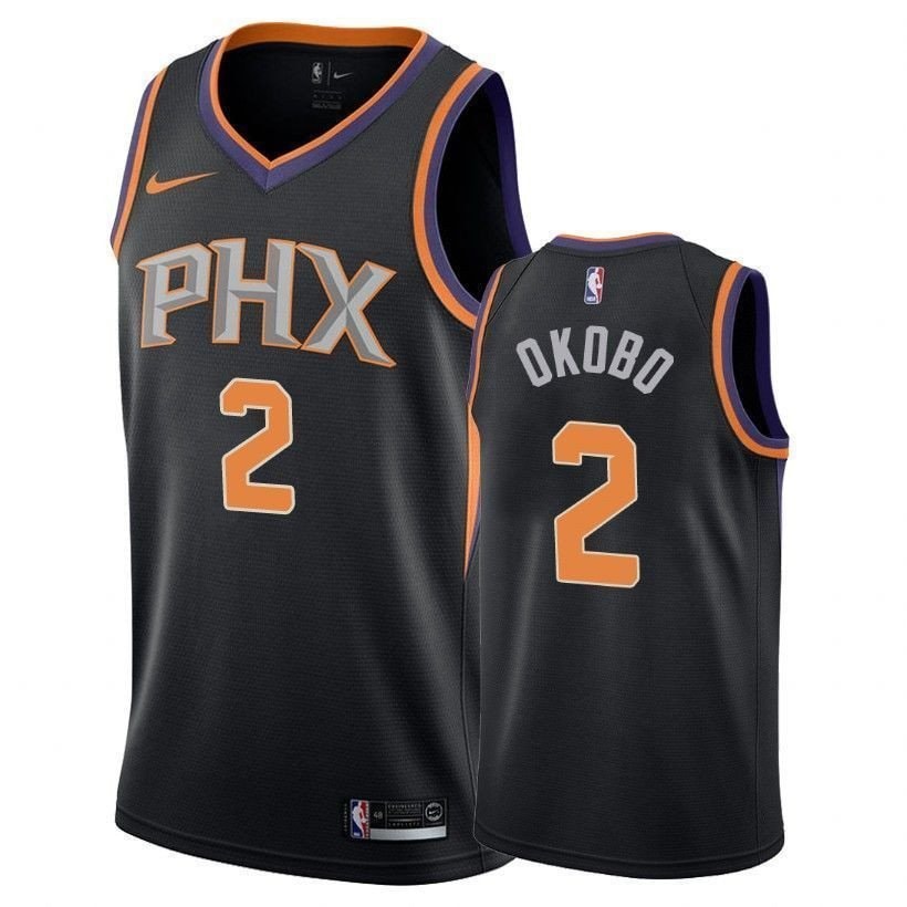 Men's Basketball Team Male Elie Okobo 2 Statet Black Jersey