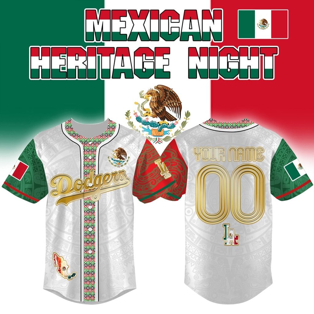 Custom Name and Number Baseball Team x Mexican Heritage Night 2026 Baseball Jersey