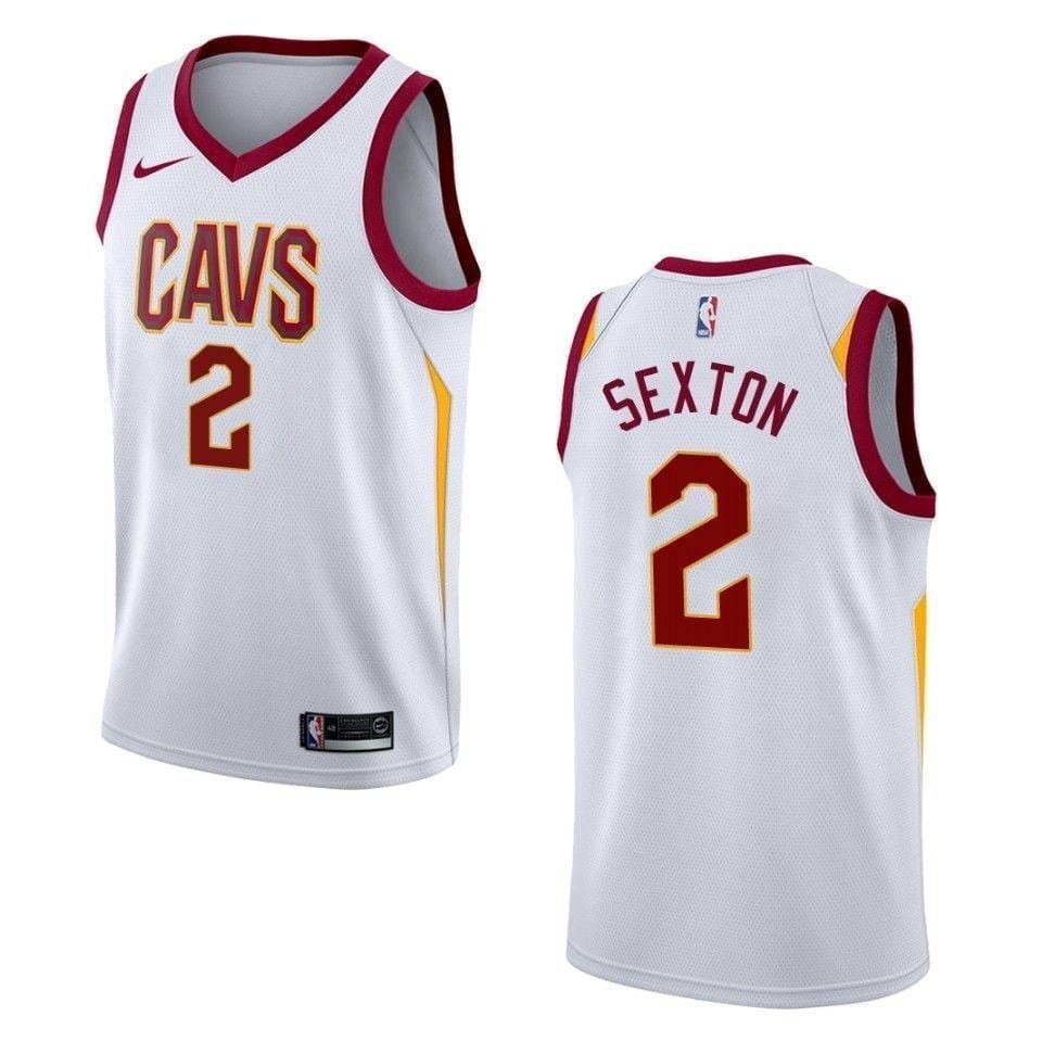 Men's Cleveland Cavaliers Collin Sexton Association Swingman Jersey White S-3XL