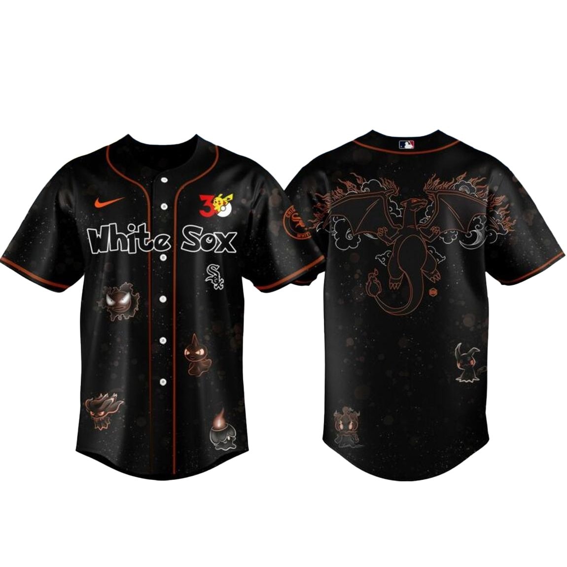 Chicago White Sox Pokemon 30th Anniversary 1996-2026 Baseball Jersey
