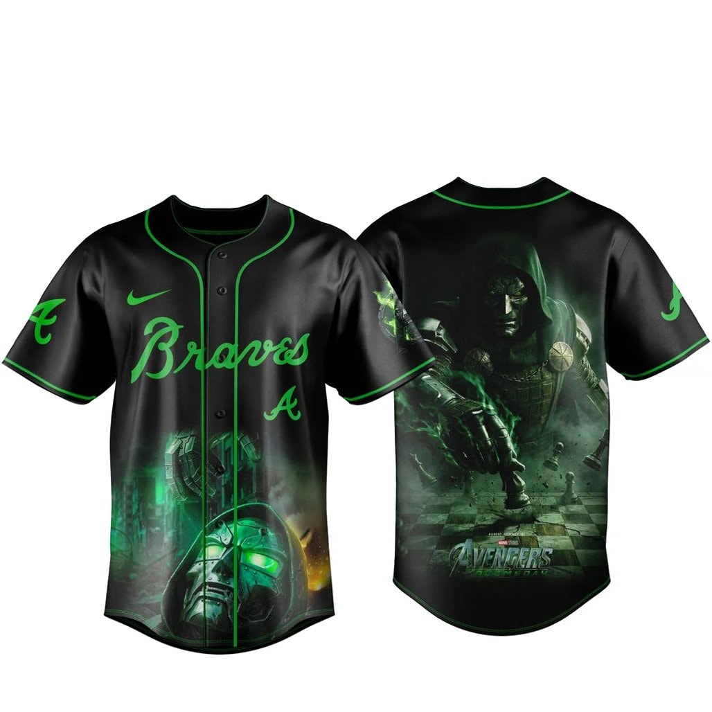 Baseball Team x Avengers Doomsday 2026 Doctor Doom Baseball Jersey