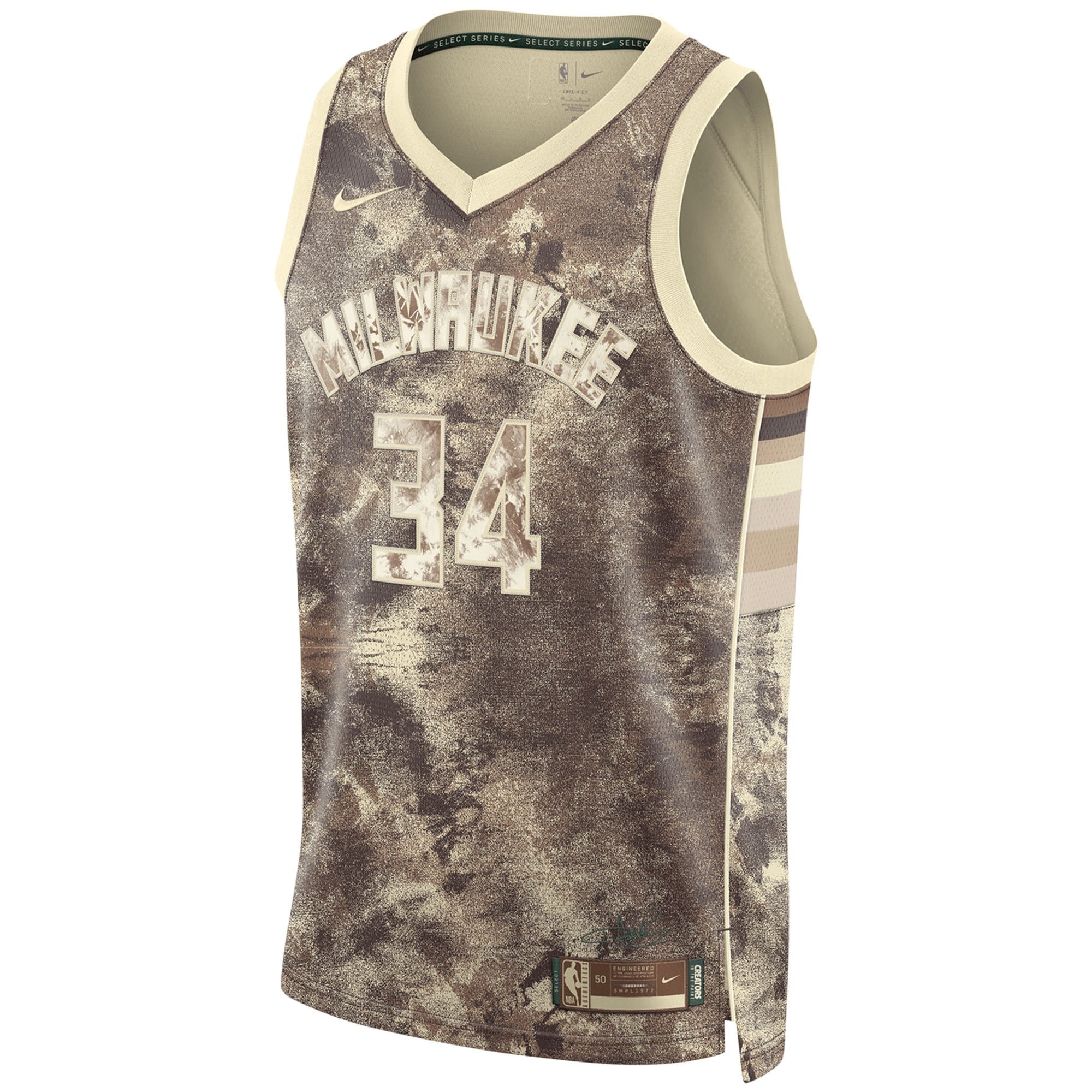 Milwaukee Bucks Giannis Antetokounmpo MVP Select Series Jersey Mens Multicolor