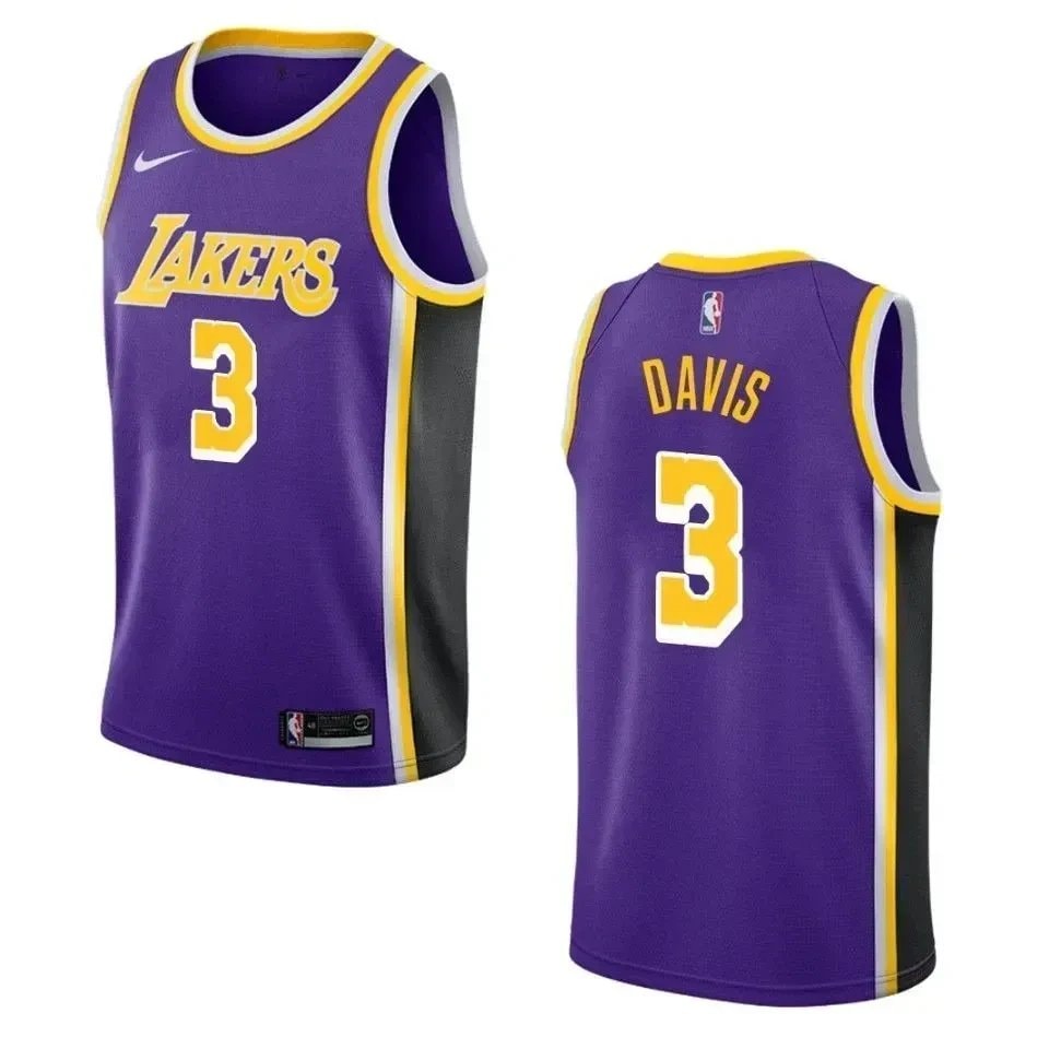 Men's Los Angeles Lakers Anthony Davis Statement Swingman Jersey Purple