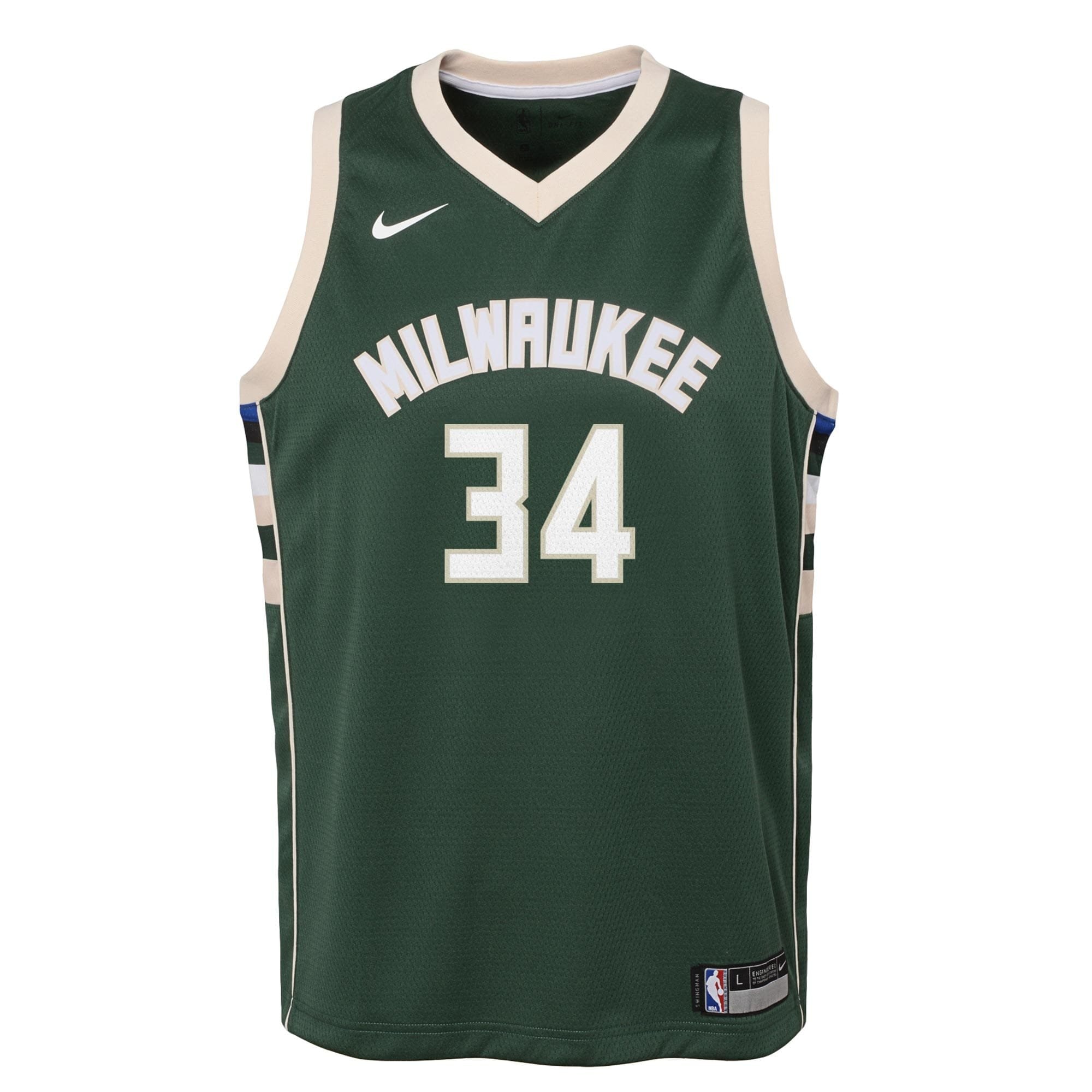 Milwaukee Bucks Giannis Antetokounmpo Icon Swingman Youth Jersey Multicolor S-3XL