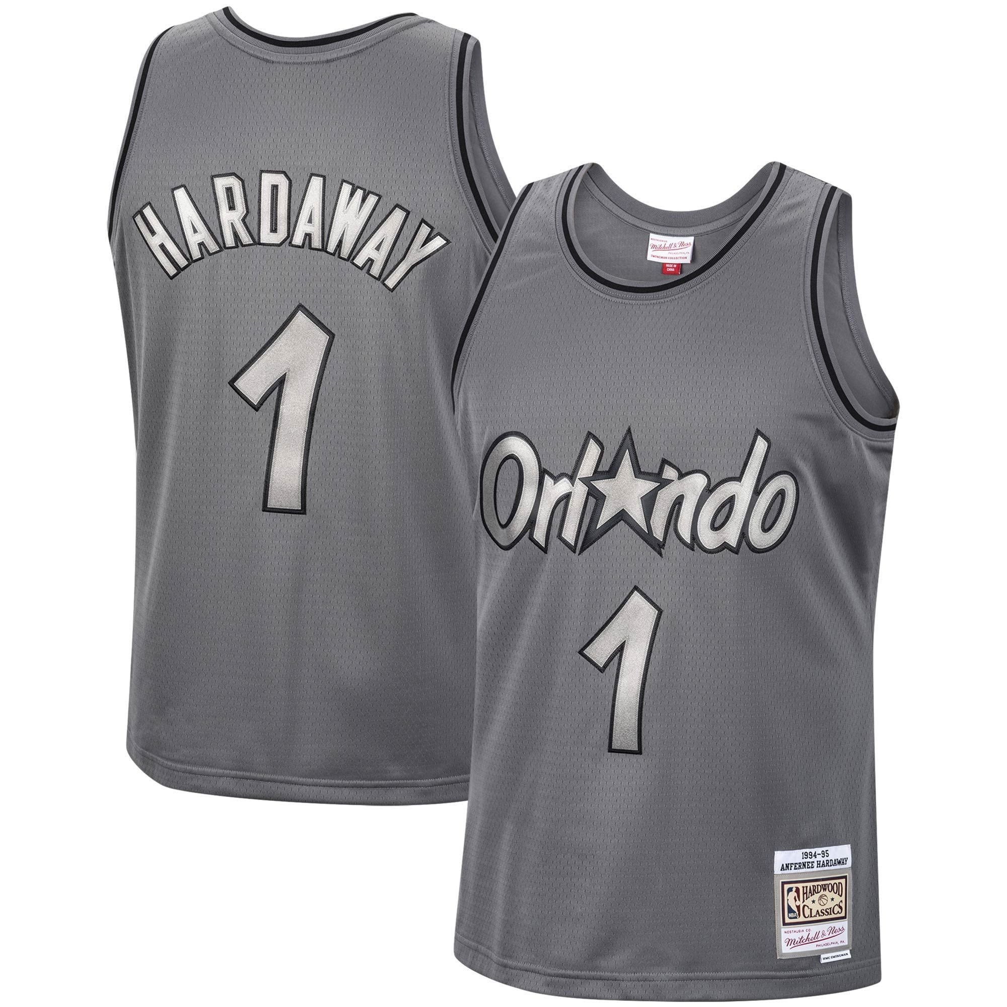 Penny Hardaway Orlando Magic Mitchell & Ness Hardwood Classics 1994/95 Swingman Jersey Charcoal