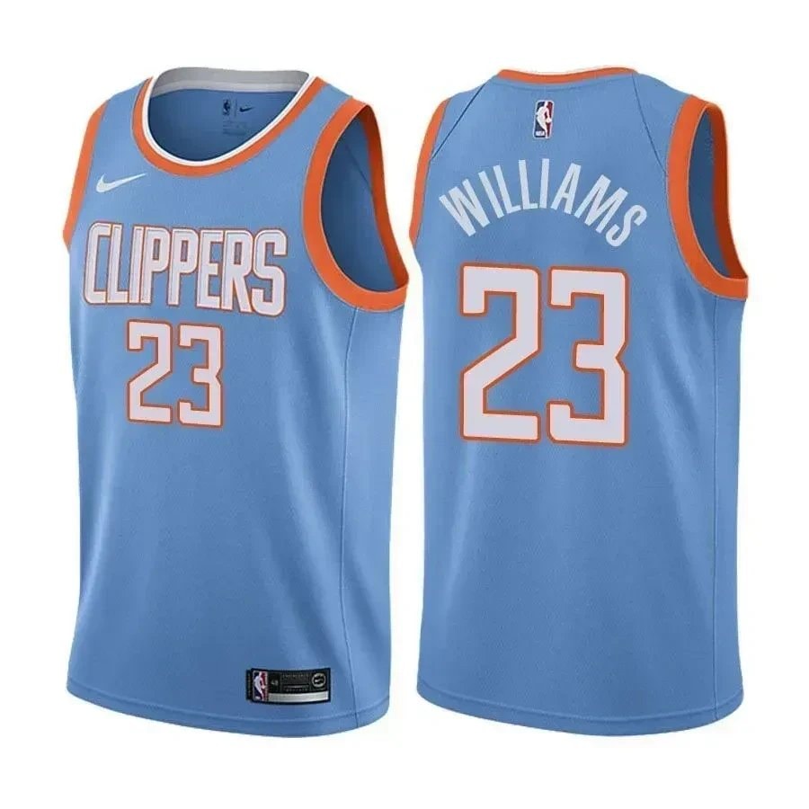 LA Clippers Lou Williams #23 City Edition Blue Basketball Jersey Unisex