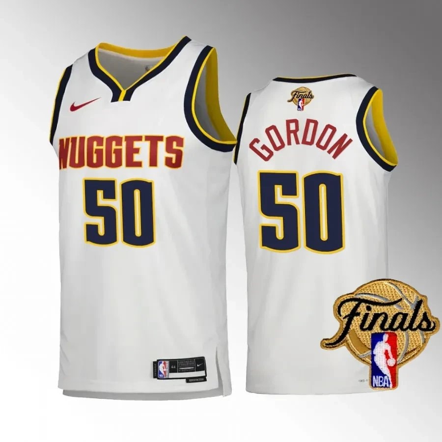 Aaron Gordon 50 Basketball Team 2023 Basketball Finals Champions Edition Jersey - White