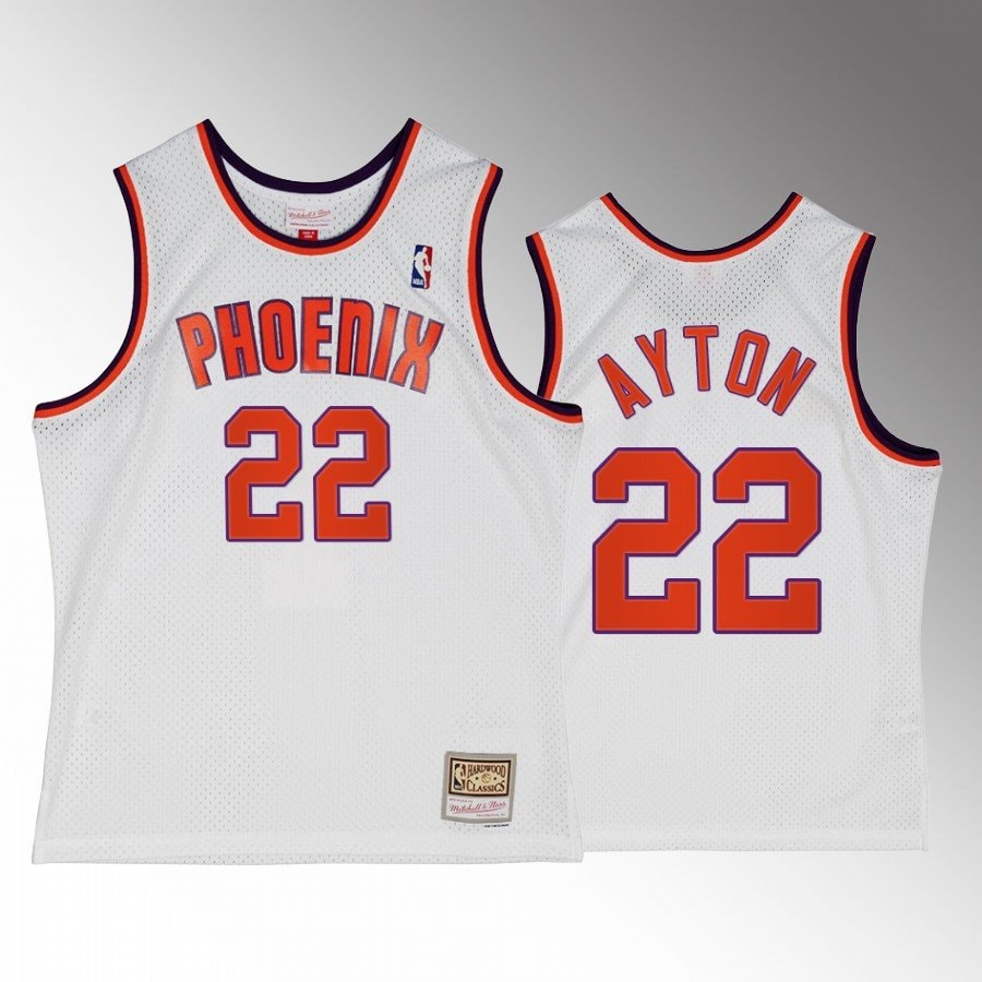 Deandre Ayton 22 Basketball Team Alternate White Hardwood Classics Jersey