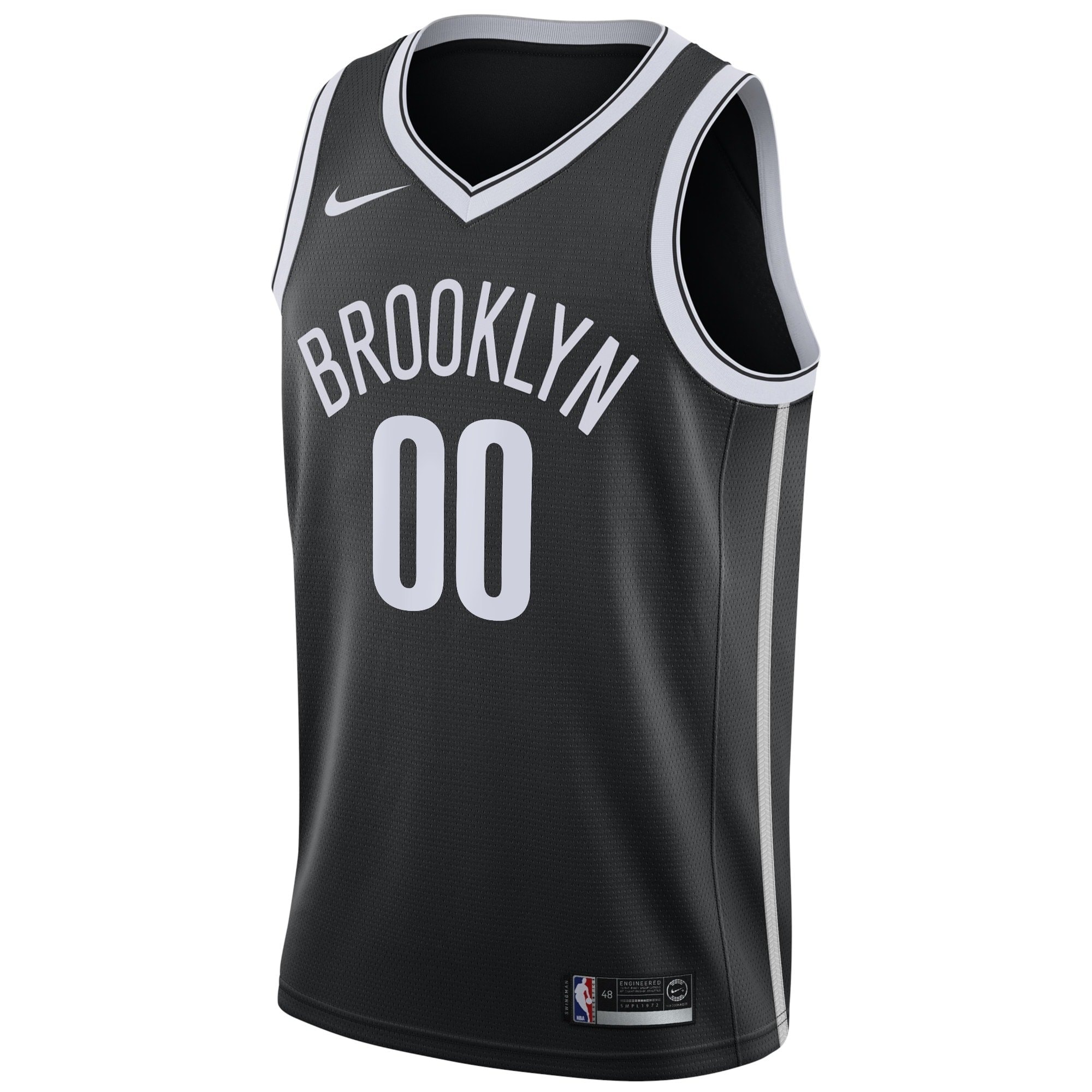 Brooklyn Nets Icon Edition Swingman Jersey Black Custom Youth