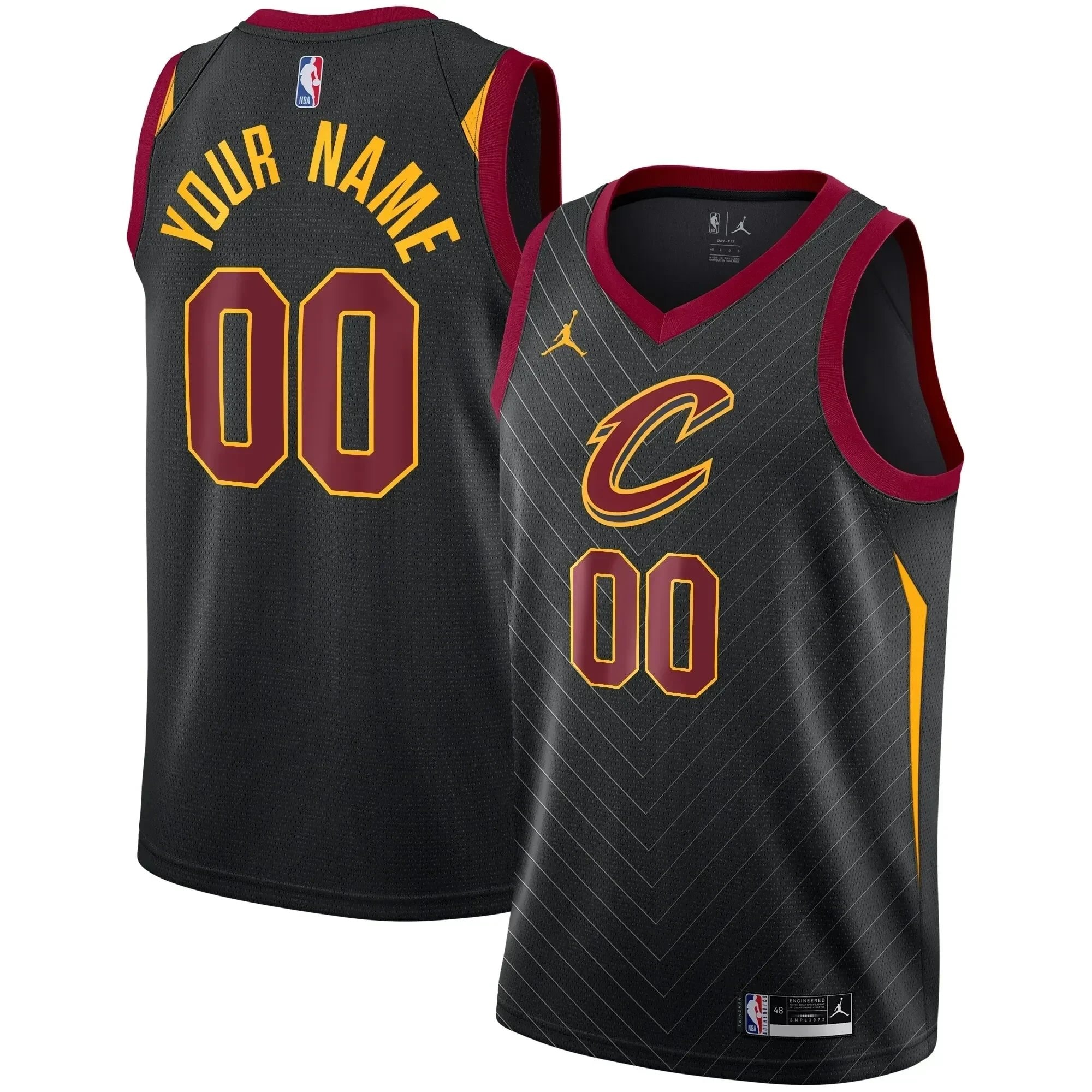 Basketball Team Swingman Custom Jersey - Statement Edition - Black
