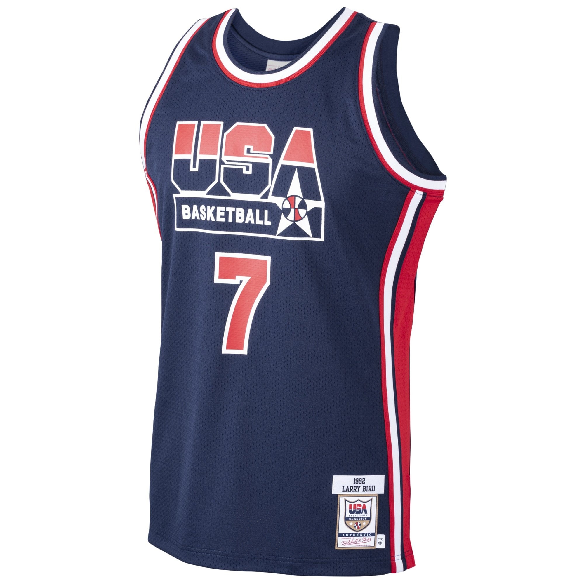 Men's Mitchell & Ness Larry Bird Navy USA Basketball Home 1992 Dream Team Jersey