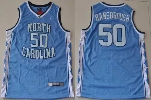 North Carolina 50 Tyler Hansbrough Basketball Jersey Blue Unisex Adult Sizes S-3XL