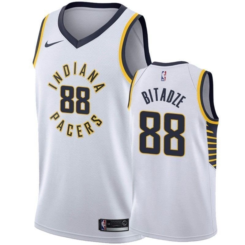 Men's Indiana Pacers Goga Bitadze 88 Association Jersey - Multicolor Polyester