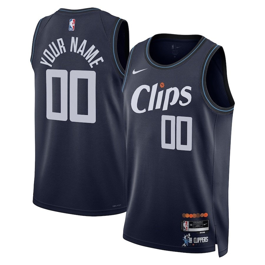 Los Angeles Clippers 2023/24 City Edition Swingman Custom Jersey - Navy Unisex