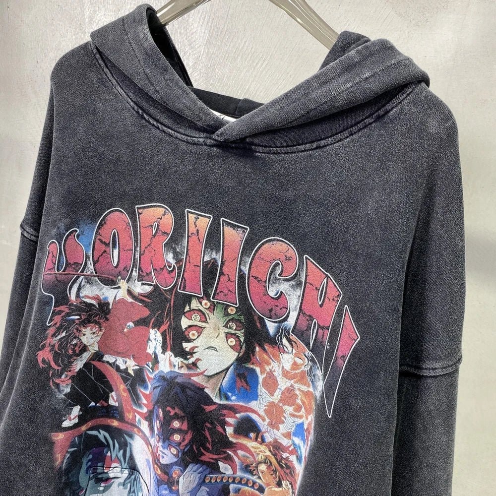 Kokushibo X Yoriichi Vintage Hoodie
