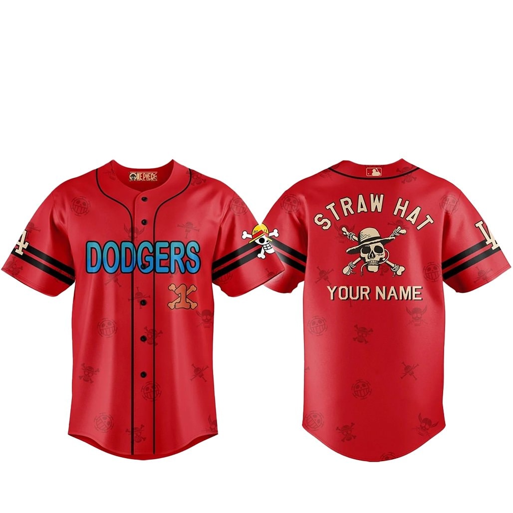 Custom Name Baseball Team One Piece 2 Live Action Luffy Neighbours Baseball Jersey