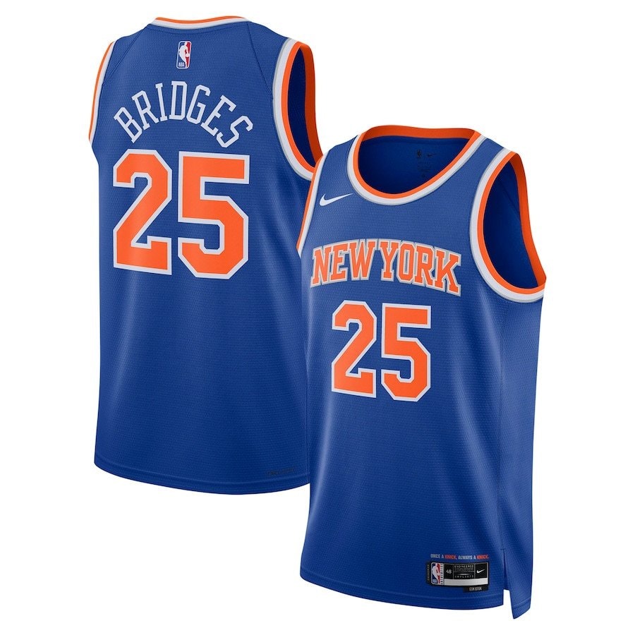 Mikal Bridges 25 New York Knicks Unisex Swingman Jersey Blue - 2024 Offseason Addition