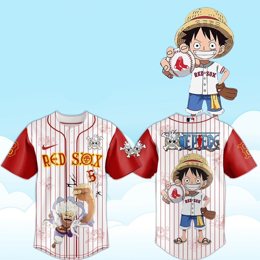 Baseball Team x One Piece Luffy 2026 Baseball Jersey Version 3