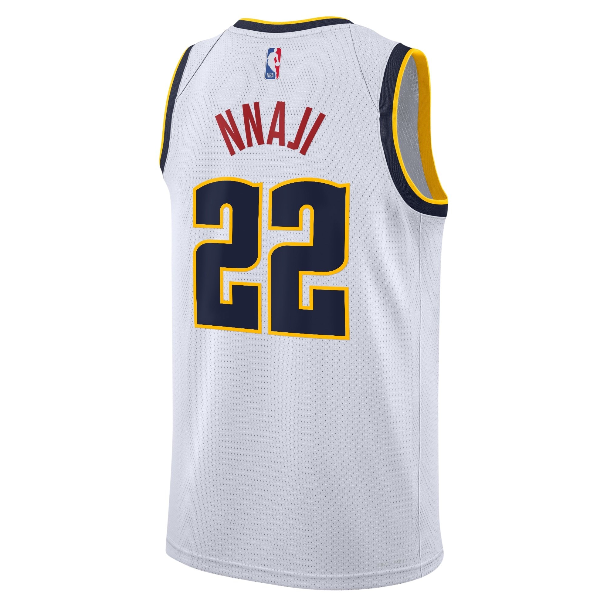 Denver Nuggets Zeke Nnaji Association Swingman Jersey White Youth S-3XL