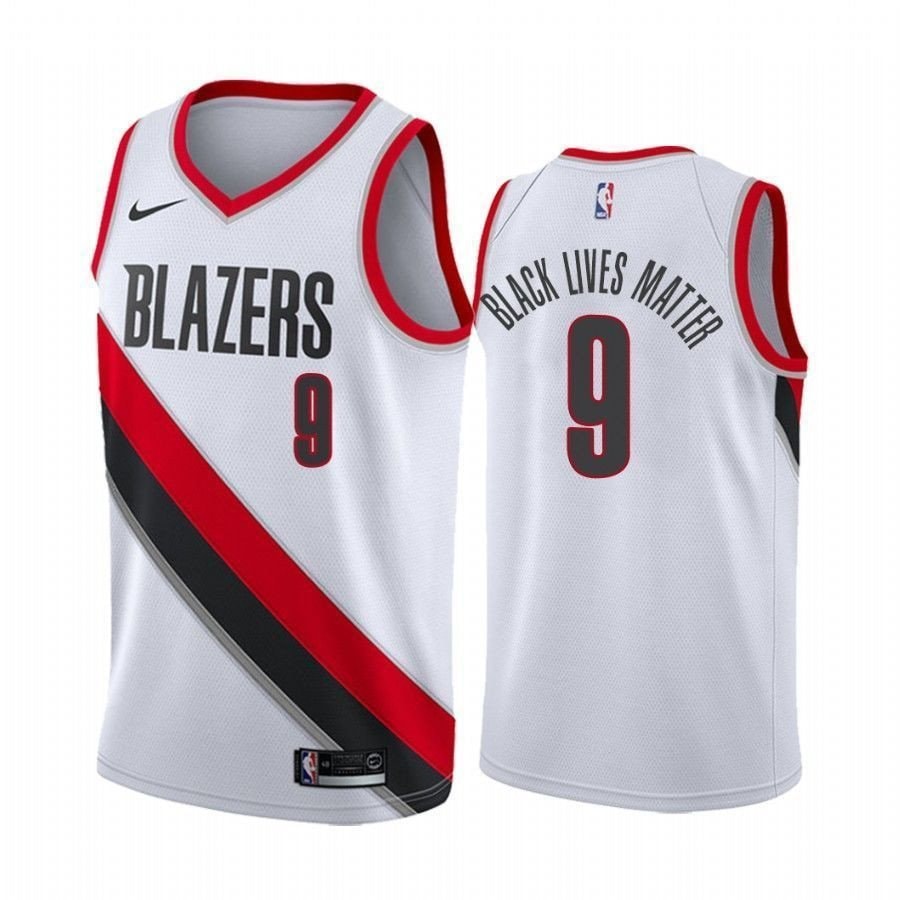 Men's Nassir Little Black Lives Matter Blazers Association Jersey - Multicolor