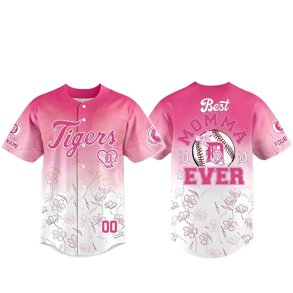 Custom Name and Number Baseball Team Happy Mother’s Day 2026 Baseball Jersey