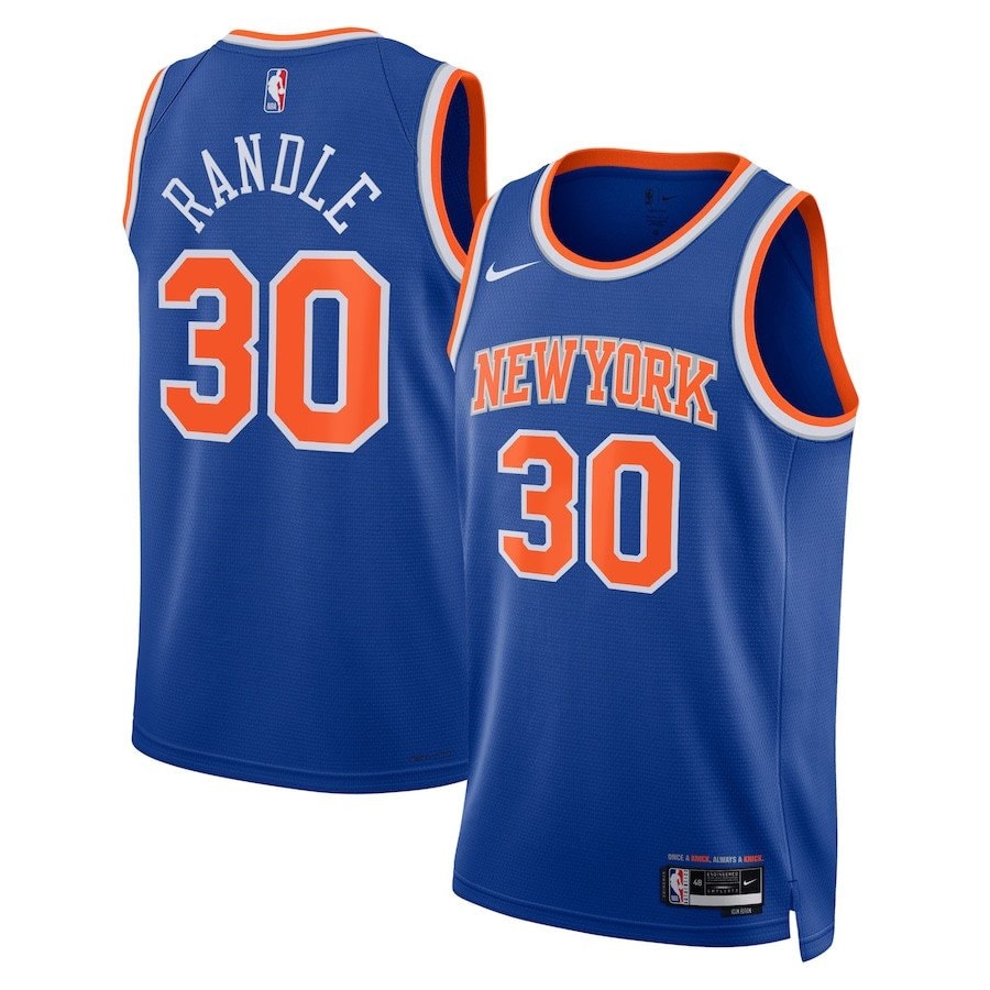 Julius Randle 30 New York Knicks Unisex Swingman Jersey Icon Edition Blue