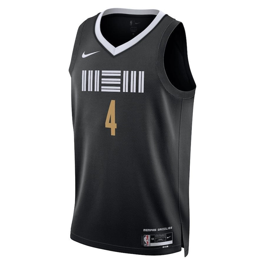 Steven Adams 4 Memphis Grizzlies 2023/24 City Edition Swingman Jersey Black