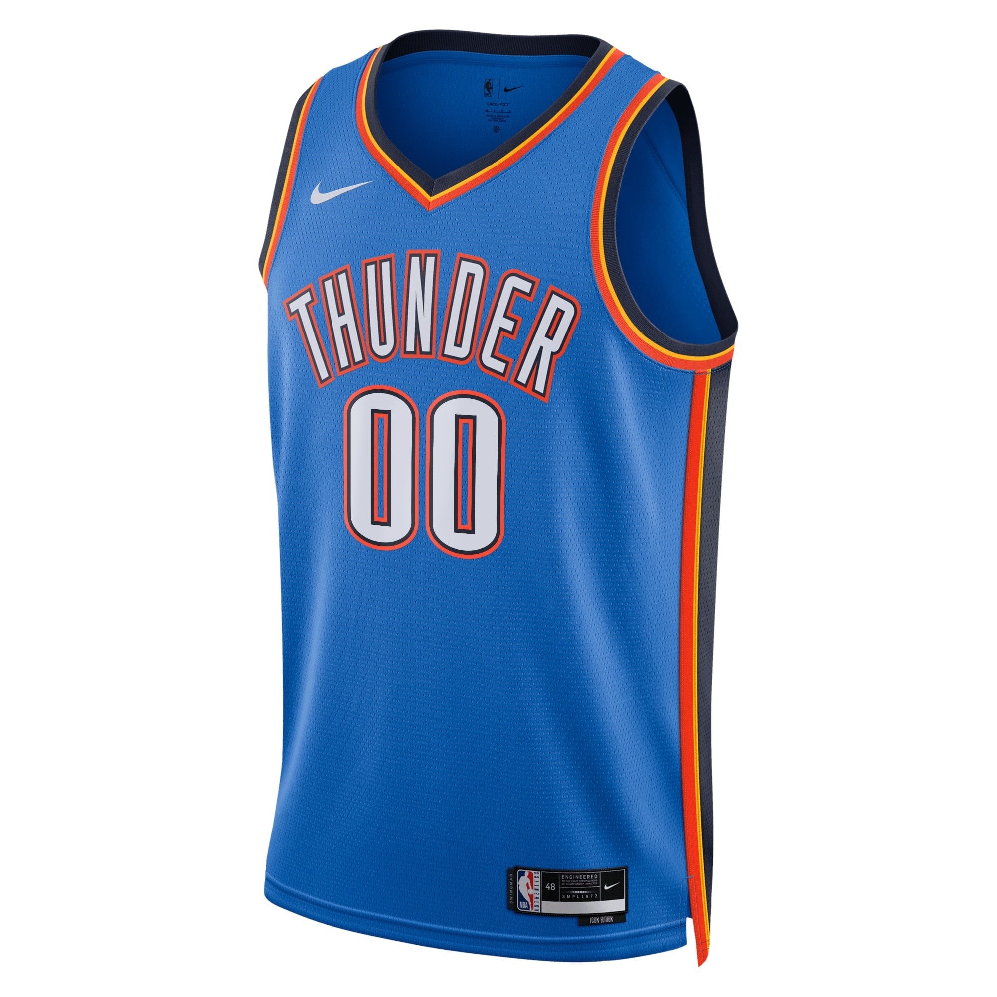 Oklahoma City Thunder Icon Swingman Custom Jersey Unisex Multicolor